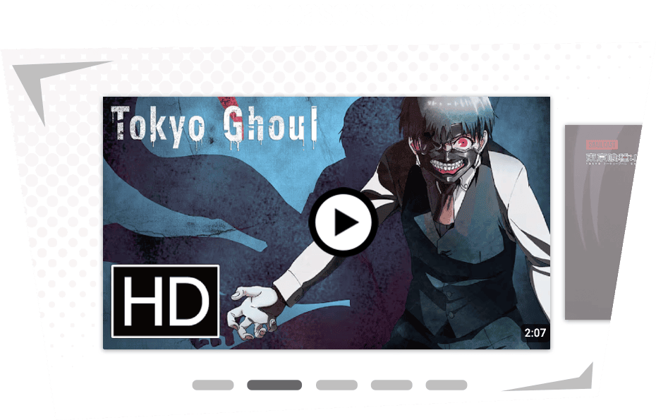 Video teaser thumbnail for the Tokyo Ghoul series.
