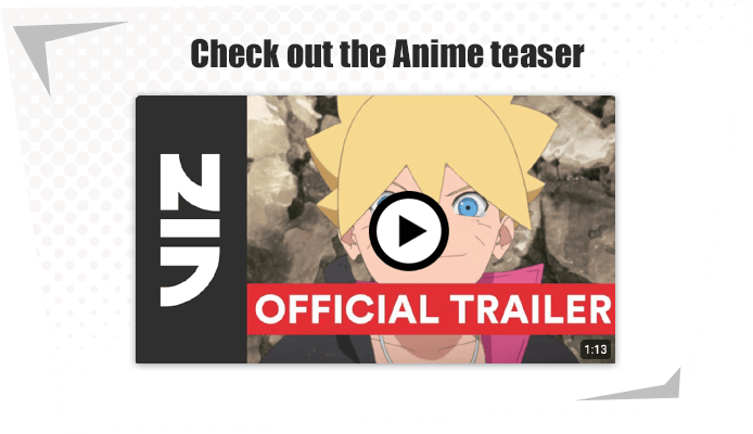 Video teaser thumbnail for the manga Boruto.