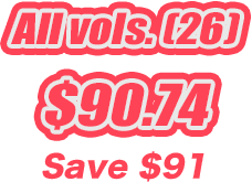 All 26 volumes of Dragon Ball Z for $90.74, a saving of $91.