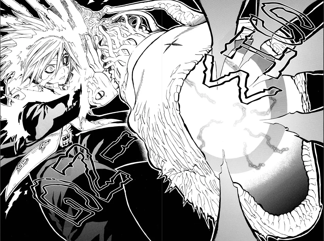 Manga panel of Allen Walker from D.Gray-man.