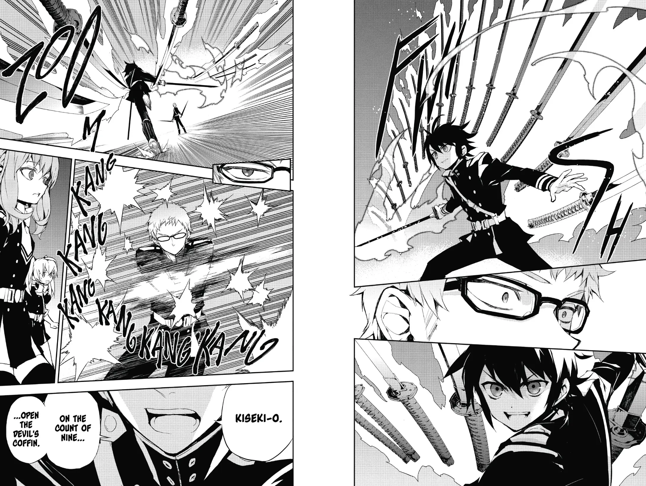 Manga panel of Yuichiro Hyakuya from Seraph of the End.